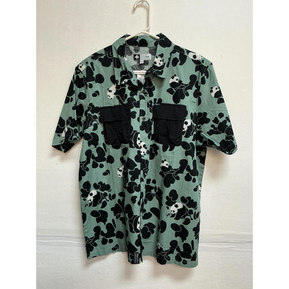 Y.A.B.E Skull Print Short Sleeve Shirt XL Fast Free Shipping